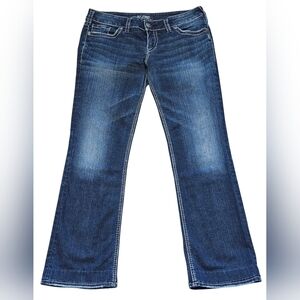 Silver Women's Jeans Suki Mid Slim Boot, Waist 31. Length Has Been Altered to 30